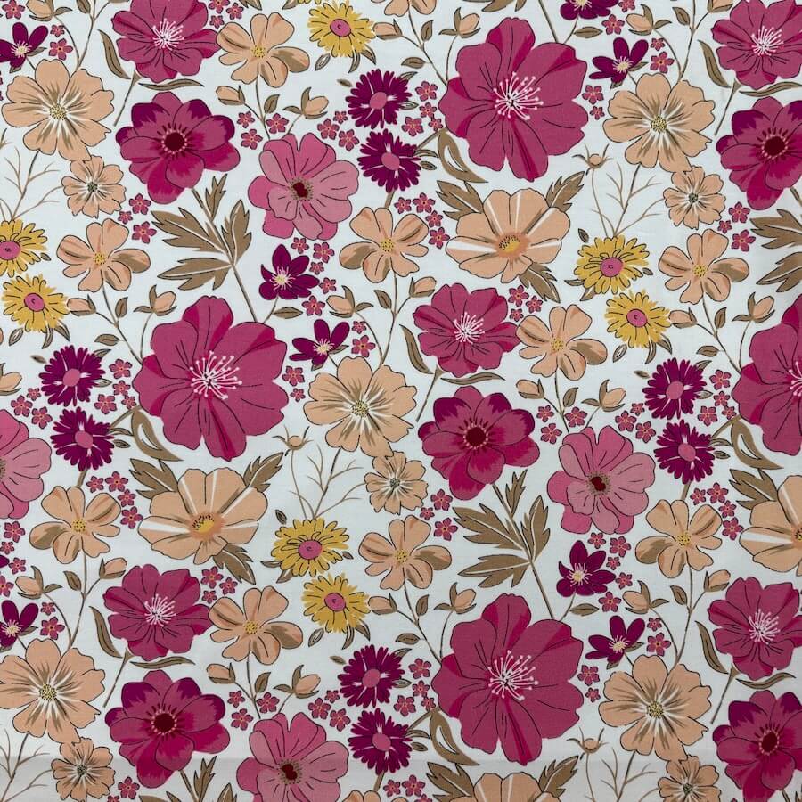 The Crafty Pie Cotton Lycra Jersey - Sweet Blooms - Floral Delight - Image 3