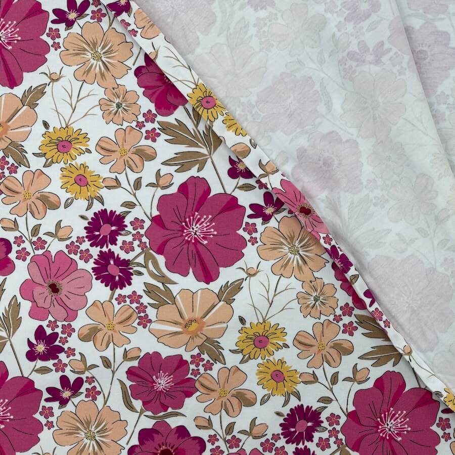 The Crafty Pie Cotton Lycra Jersey - Sweet Blooms - Floral Delight - Image 5