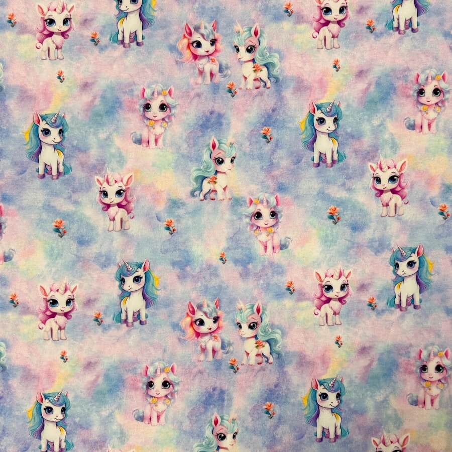 Cotton Lycra Jersey - Unicorns - Image 5