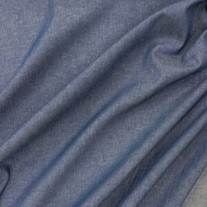 100% Cotton Lightweight Chambray / 4oz Denim - Mid Denim Blue