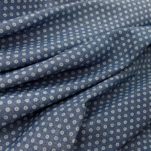 100% Cotton Lightweight Chambray / 4oz Denim - Birds Eye - Mid Denim Blue