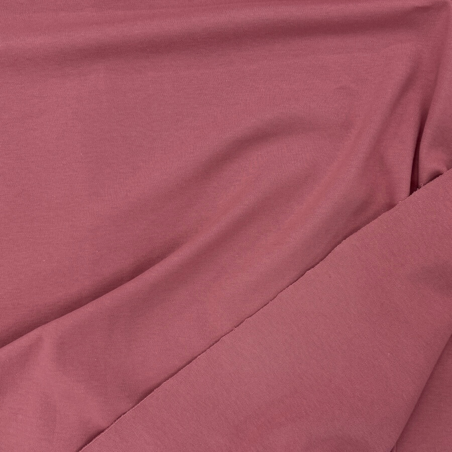 100% Cotton Interlock Jersey - Rose - Image 3