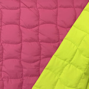 Reversible Quilted Fabric - Pink/Neon