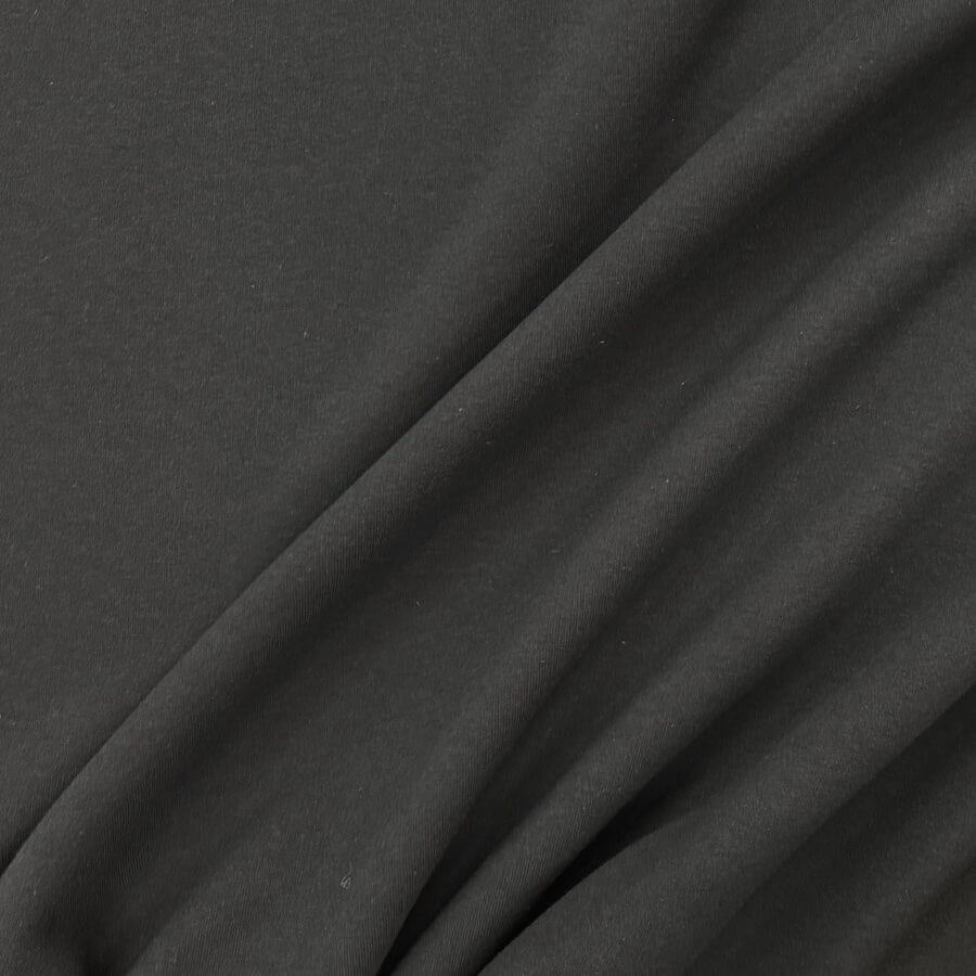 Organic Cotton Heavy Sweatshirt Jersey - Black