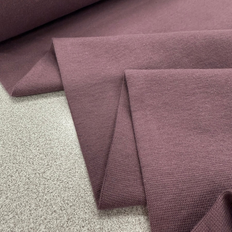 Tubular Jersey Rib/Cuffing - Mauve - Image 2