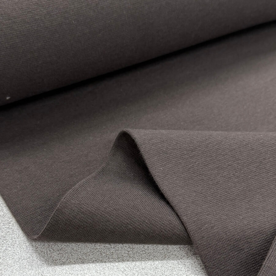 Tubular Jersey Rib/Cuffing - Dark Brown - Image 2