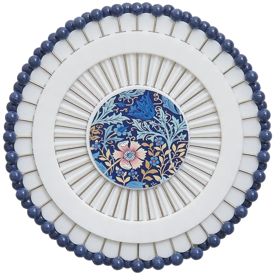 William Morris Inspired Sewing Gifts: Plastic Head Pin Wheel - Image 2