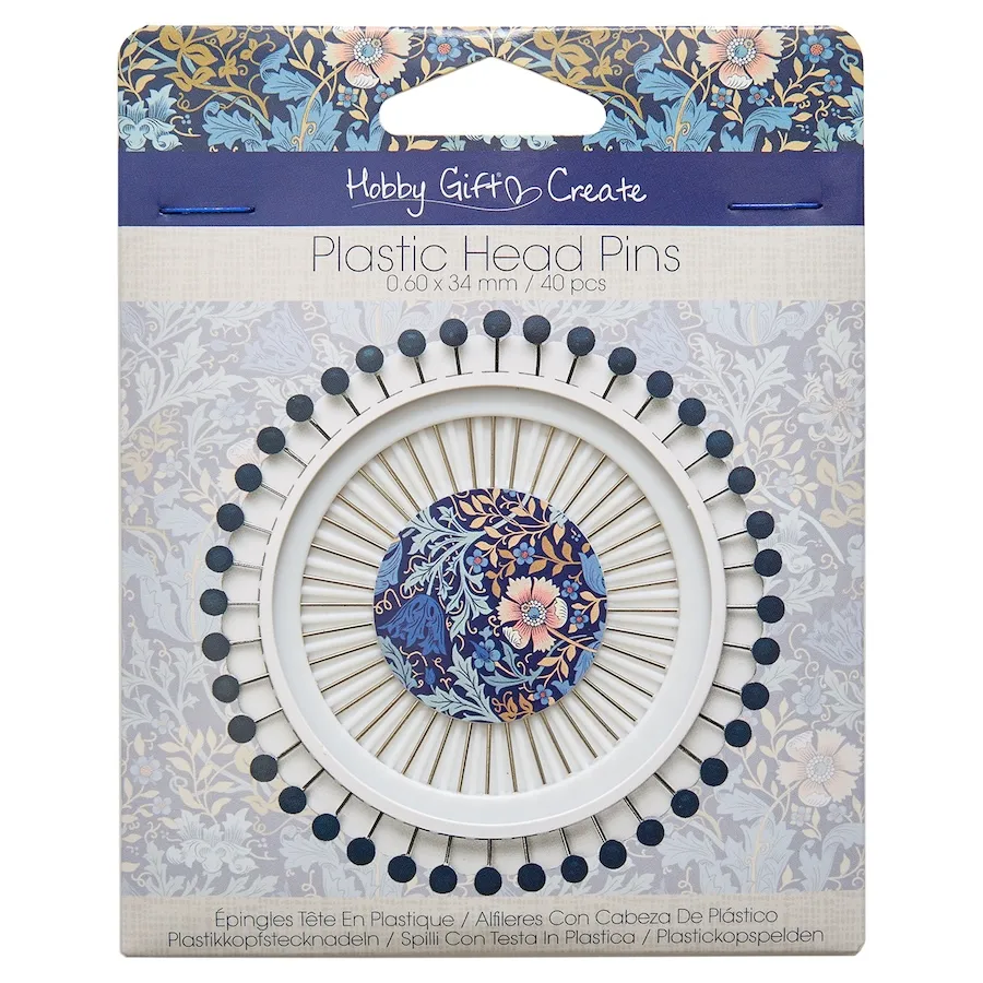William Morris Inspired Sewing Gifts: Plastic Head Pin Wheel