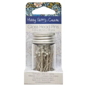 William Morris Inspired Sewing Gifts: Glass Head Pins in a Jar