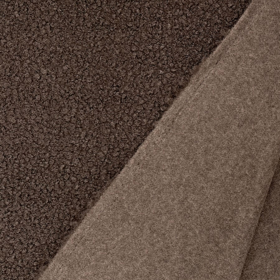 Textured Boucle Fabric - Dark Brown - Image 3