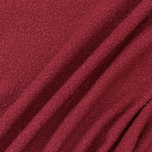 Textured Boucle Fabric - Bordeaux