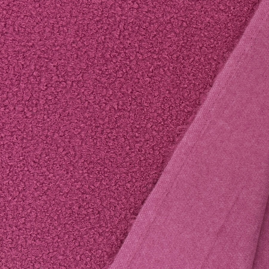 Textured Boucle Fabric - Pink - Image 3
