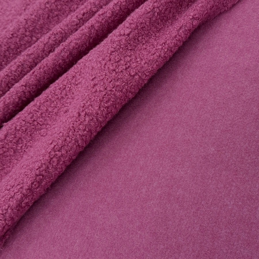 Textured Boucle Fabric - Pink - Image 4