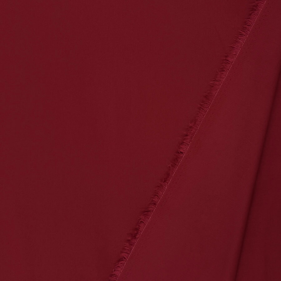 Brushed Stretch Cotton Canvas - Dark Red - Image 3