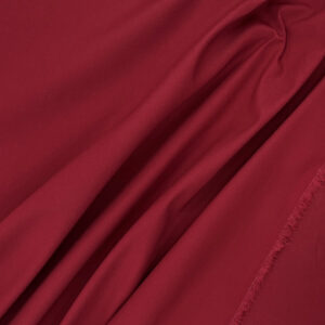 Brushed Stretch Cotton Canvas - Dark Red