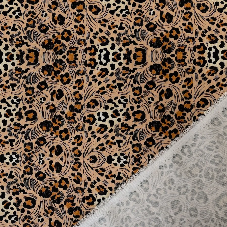 Cotton Viscose Twill - Animal Print - Image 3