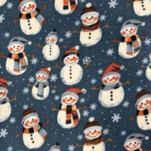 Cosy Festive Polar Fleece - Snowmen