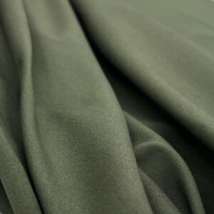 Brushed Stretch Cotton Canvas - Olive
