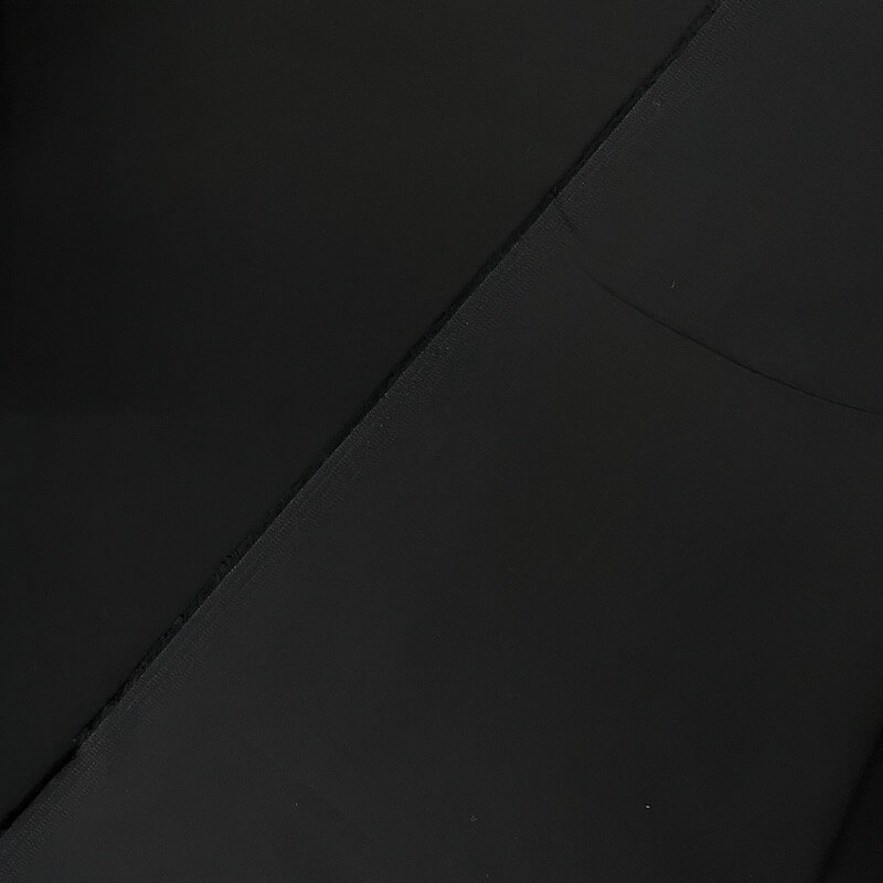 Brushed Stretch Cotton Canvas - Black - Image 4