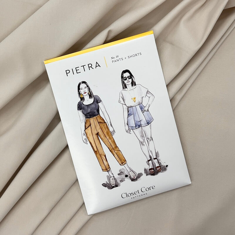 Brushed Stretch Cotton Canvas - Ecru - Image 2