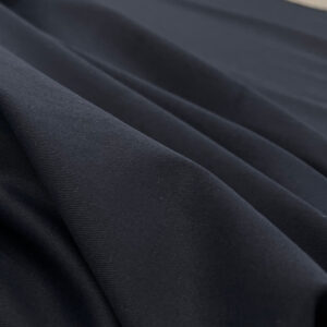 Brushed Stretch Cotton Canvas - Navy