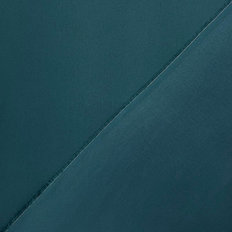 Brushed Stretch Cotton Canvas - Petrol - Image 4