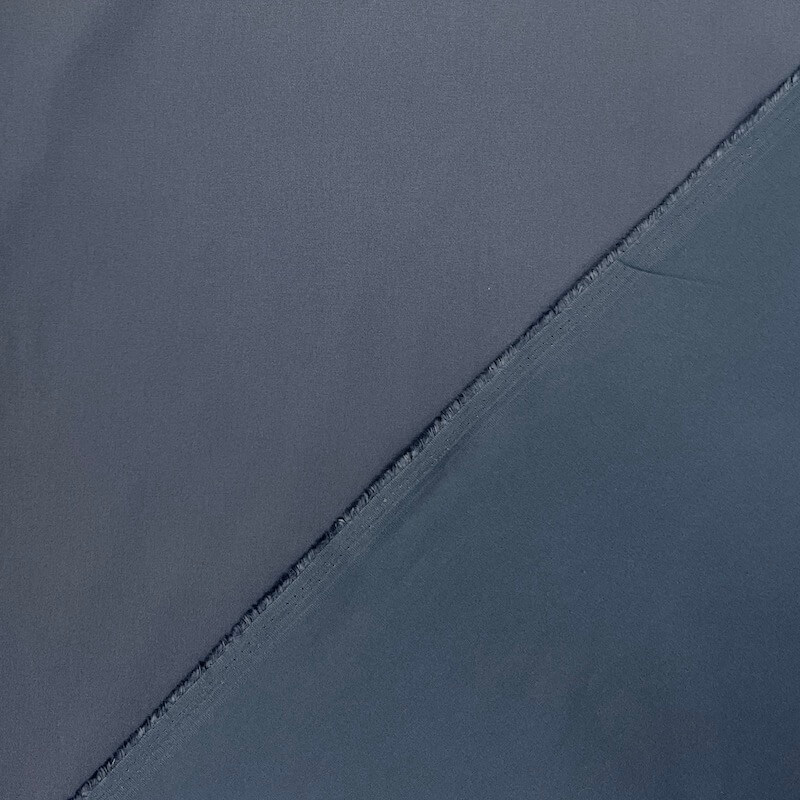 Brushed Stretch Cotton Canvas - Denim - Image 4