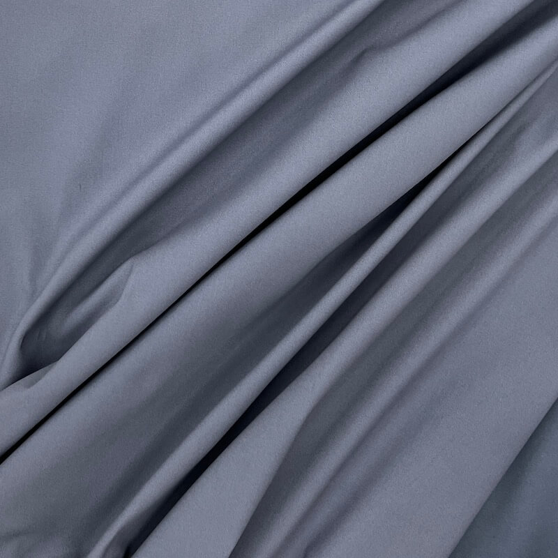 Brushed Stretch Cotton Canvas - Denim - Image 3