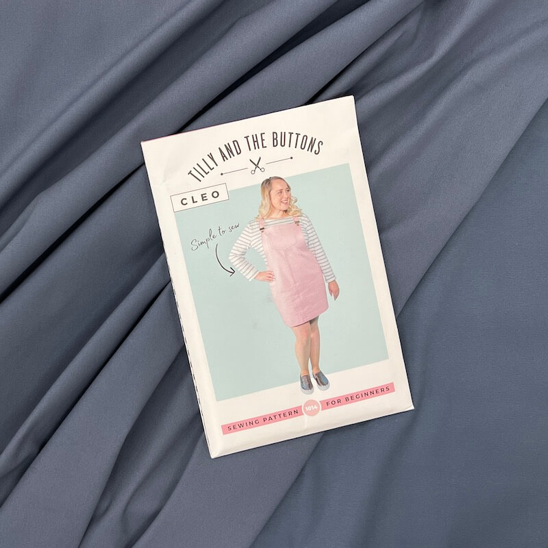 Brushed Stretch Cotton Canvas - Denim - Image 2