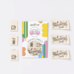 Pack of 6 Organic Cotton Woven Sewing Labels by Little Rosy Cheeks – Sewing is in my Soul