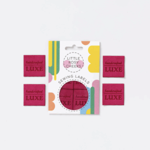 Pack of 4 Velvet Sewing Labels by Little Rosy Cheeks – Handcrafted Luxe