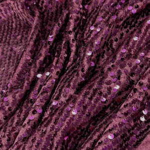 Mulberry Velvet Sequinned Fabric