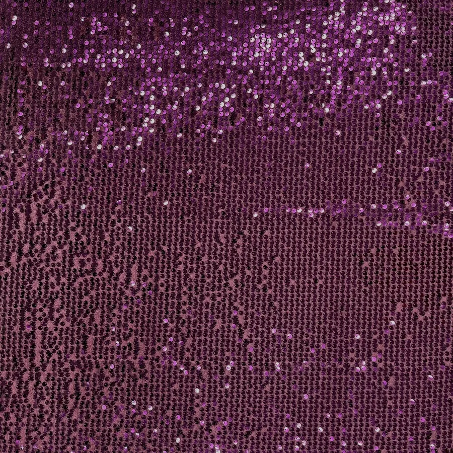 Mulberry Velvet Sequinned Fabric - Image 3