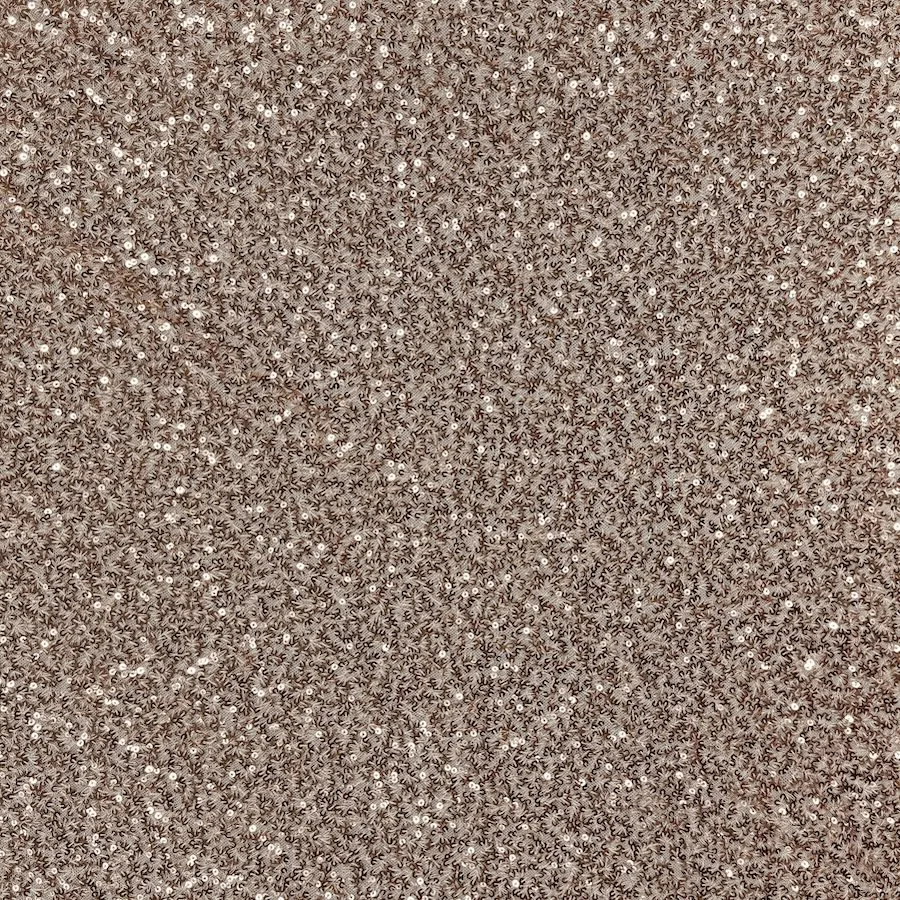 Mini Rose Gold Sequins on Stretch Mesh - Image 2