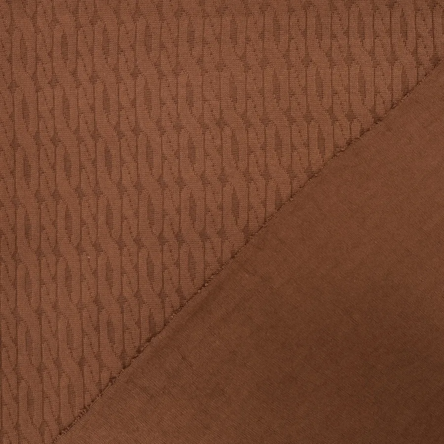 Double Knit Cable Jersey - Copper - Image 2