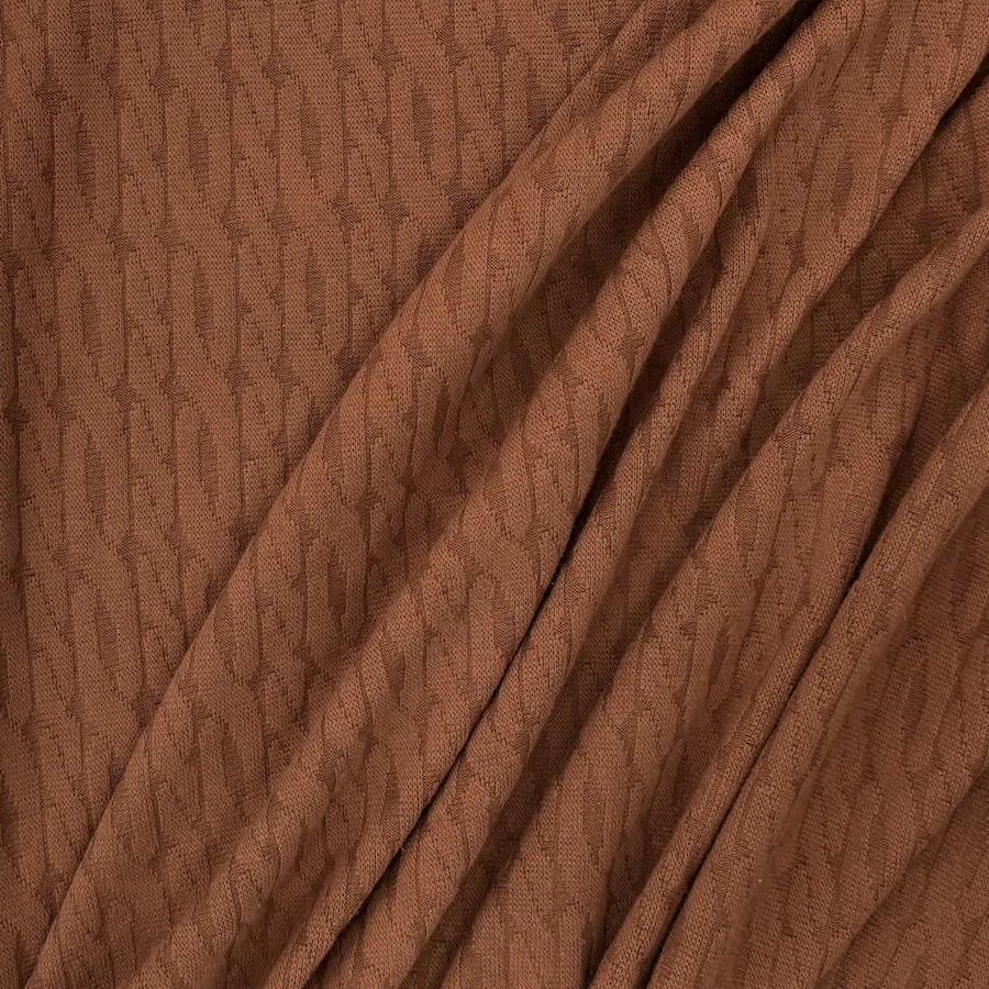 Double Knit Cable Jersey - Copper