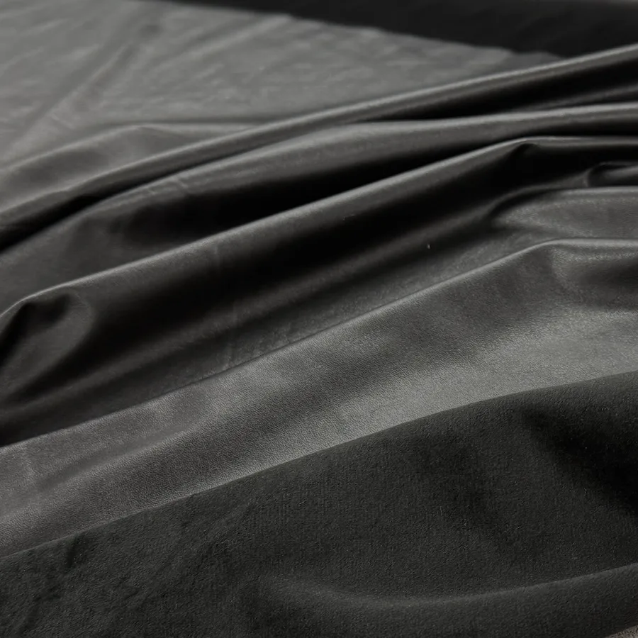 Soft Faux Leather - Black - Image 2