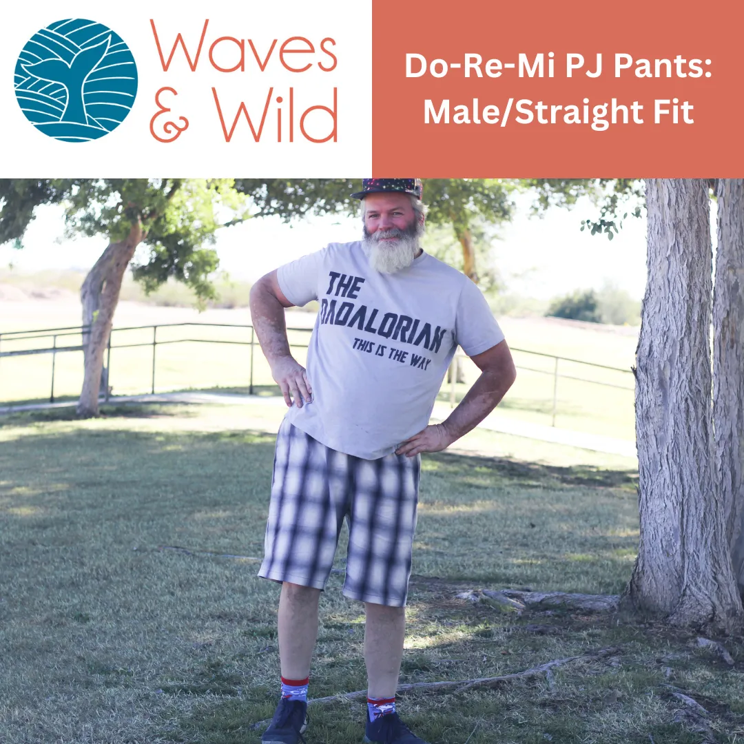 Waves & Wild Do-Re-Mi PJ Pants PDF Pattern - Mens
