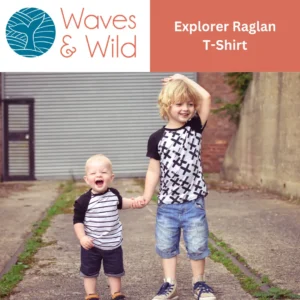 Waves & Wild Explorer Raglan PDF Pattern - Child