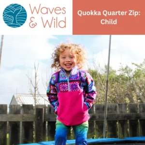 Waves & Wild Quokka Quarter Zip Top PDF Pattern - Child