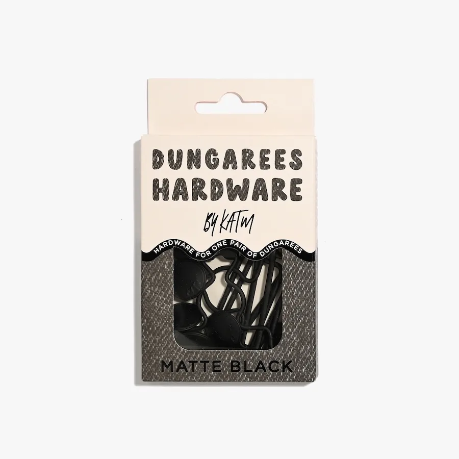 Kylie and the Machine Dungarees Hardware Kit - Matte Black - Image 3