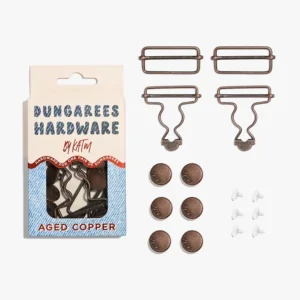 Kylie and the Machine Dungarees Hardware Kit - Aged Copper