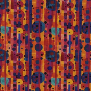 Little Johnny Fabrics 100% Cotton Printed Needlecord - Abstract Design