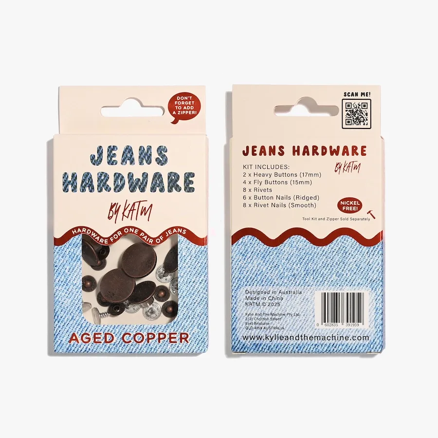 Kylie and the Machine Jeans Hardware Kit - Aged Copper - Image 2