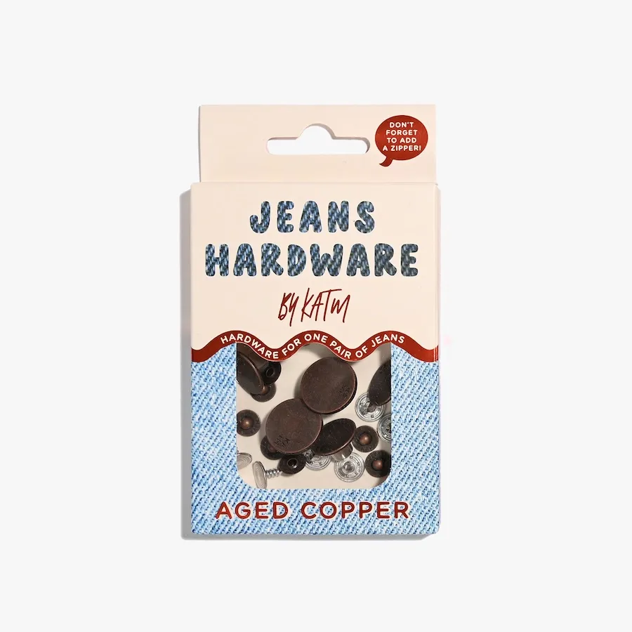 Kylie and the Machine Jeans Hardware Kit - Aged Copper - Image 3