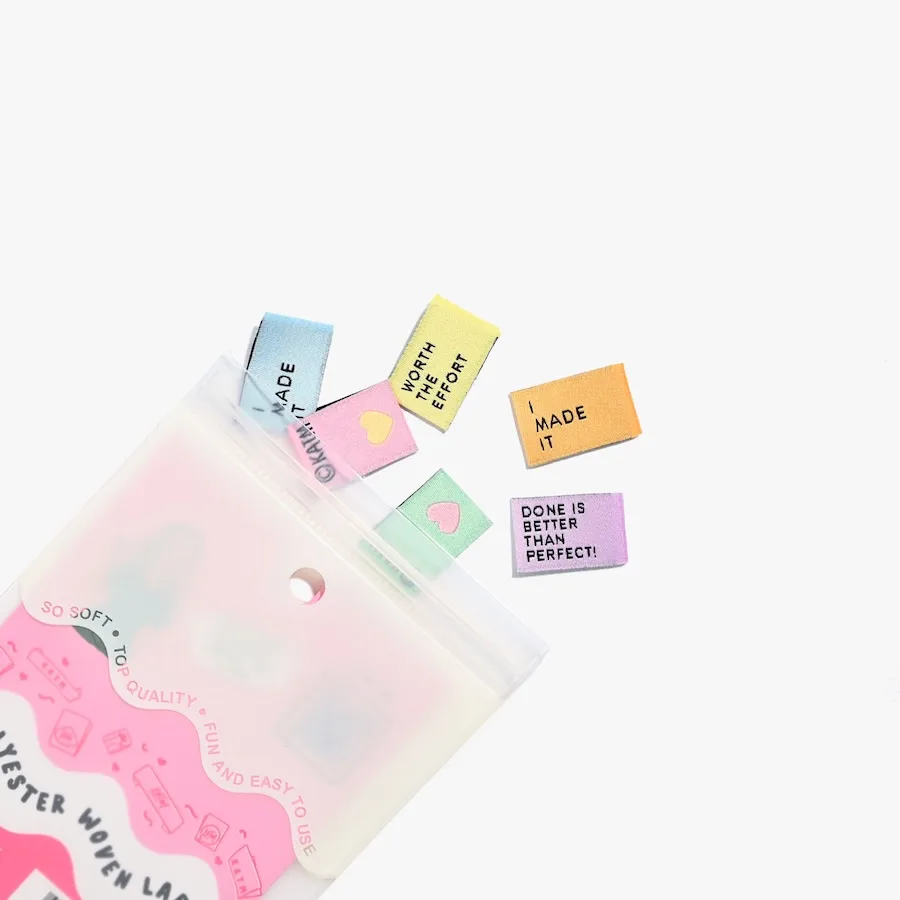Pack of 6 Woven Sewing Labels by Kylie and the Machine – Mighty Minis - Image 2