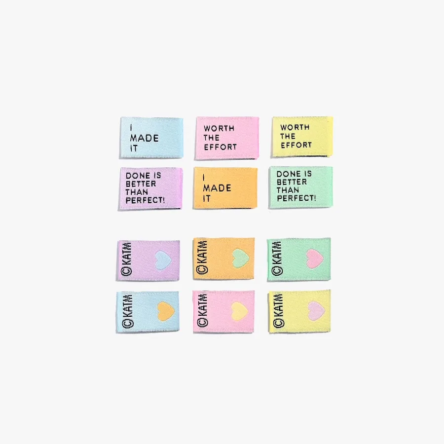 Pack of 6 Woven Sewing Labels by Kylie and the Machine – Mighty Minis