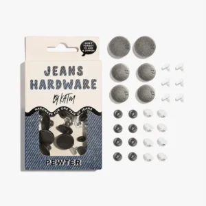 Kylie and the Machine Jeans Hardware Kit - Pewter