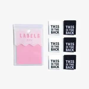 Pack of 6 Woven Sewing Labels by Kylie and the Machine – This Is The Back