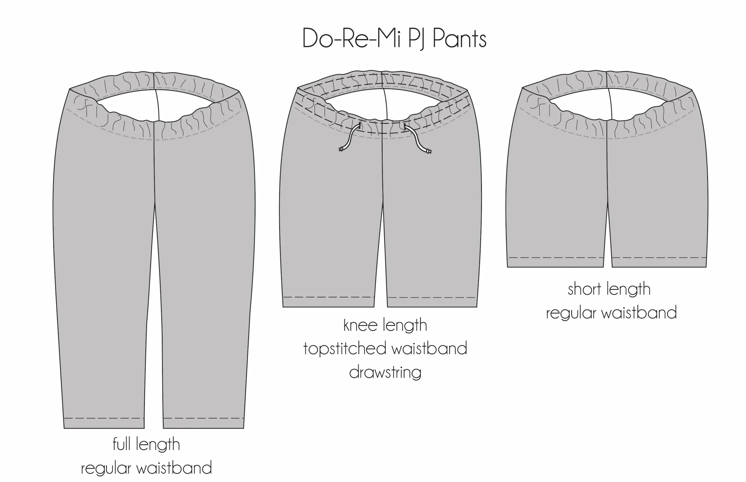 Waves & Wild Do-Re-Mi PJ Pants PDF Pattern - Ladies - Image 10